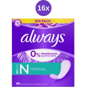 Always Intimates 16x (60 бр. /кутия) NormFreshProt