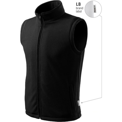 Rimeck next unisex fleece vesta Čierna
