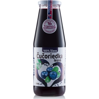 Zamio 100% ovocná šťava Čučoriedka 0,7 l