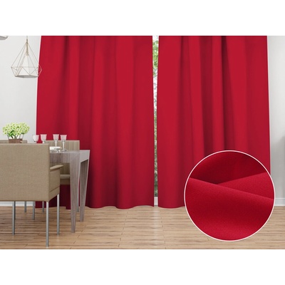 Biante Dekoračný záves Rongo RG-060 Červený 140x140 cm