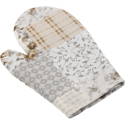 Bellatex kuchynská chňapka s magnetom CH/513 béžovošedý patchwork 28x18 cm