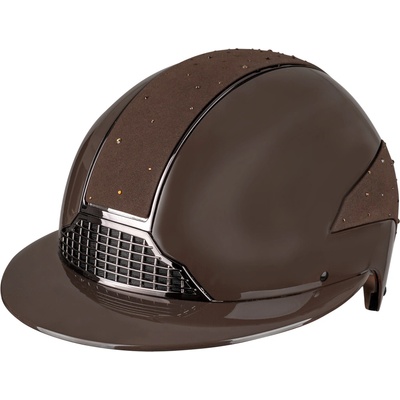SWING H24 Lady Spark jazdecká prilba brown glossy glitter