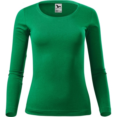 MALFINI Malfini fit-t long sleeve 169 / Дамска тениска с дълъг ръкав - средно зелена l (1691615)