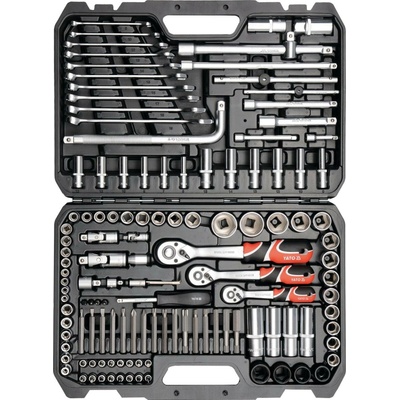 Yato Gola sada s kľúčmi 1/2", 3/8" a 1/4", 128 dielov - YT-38872
