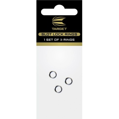 Target - darts Slot Lock Rings - kroužky na násadky - 3 ks - silver