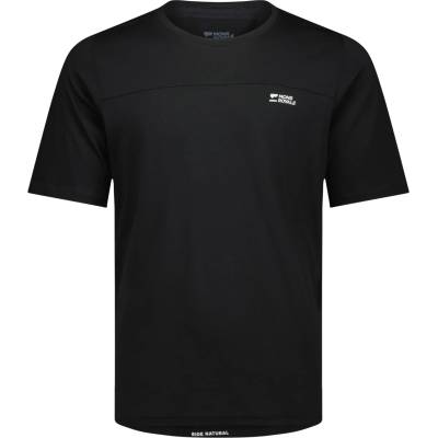 Mons Royale Мъжка фланелка с къс ръкав за колоездене Mons Royale Diversion Merino Bike Jersey S/S Cycling jersey - Black (056-3548-0112)