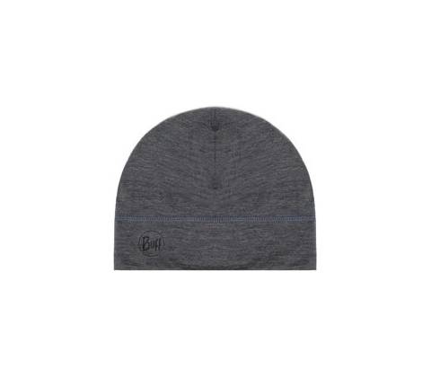 Buff Lightweight Merino Wool Hat solid grey
