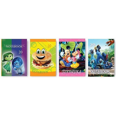 Екобелан Тетрадка А5, 20 листа, малък квадрат, вестникарска хартия