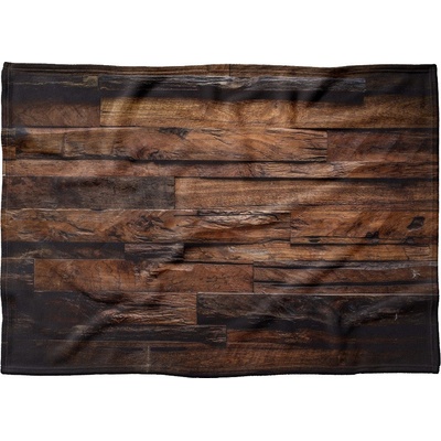 Impar fleece deka Dřevo 2 Podšití beránkem NE 200x140