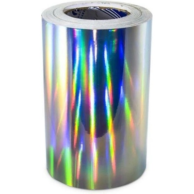 Hologramová samolepicí fólie zrcadlová stříbrná