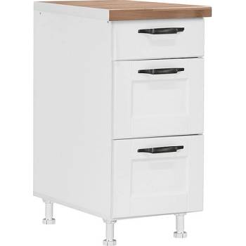 Matis Кухненски шкаф долен с три чекмеджета contempo d40 3f бял