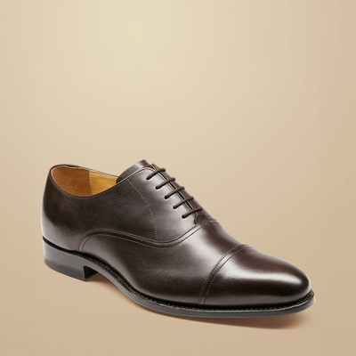 Charles Tyrwhitt Leather Oxford Shoes - Dark Chocolate