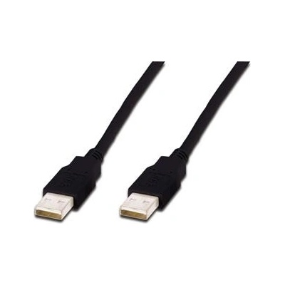 Digitus kábel USB A/samec na A-samec, 2x tienený, 3m