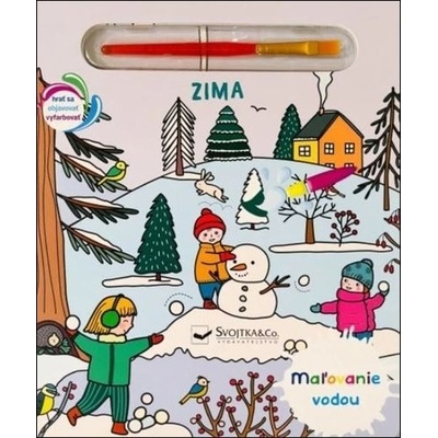 Maľovanie vodou Zima