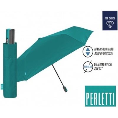 Perletti 96026 03 deštník plně automatický skládací zelený