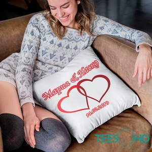 Art gift Възглавничка с ваши имена и дата за вписване