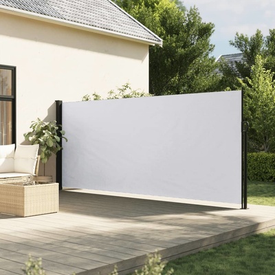 vidaXL Zatahovací boční markýza 170 x 300 cm Bílá