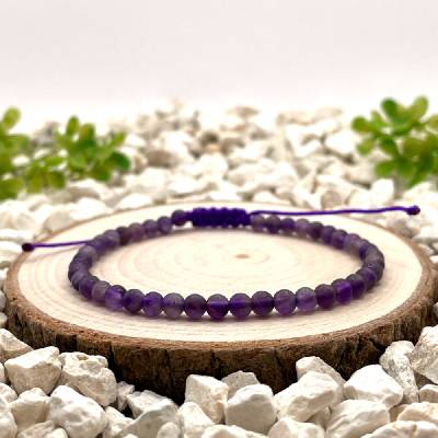 Certom Provázkový náramek Ametyst matný 0321