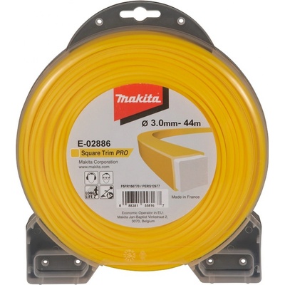 MAKITA struna nylonová Pre 3,0mm, 44m, žltá, hranatá E-02886