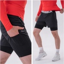 Nebbia pánske šortky Double-Layer Black