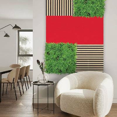 Jangal Modular Wall rPET RED 11200B 1040 x 520 mm 0,5408m²