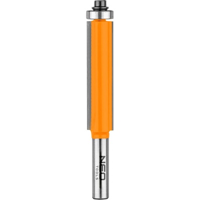 NEO TOOLS Přímá fréza se spodním ložiskem, dlouhá, TCT, 13 x 50 mm, stopka 8 mm