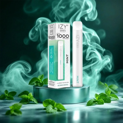 IZY VAPE IZY ONE+ Mint 0 mg 1000 potáhnutí