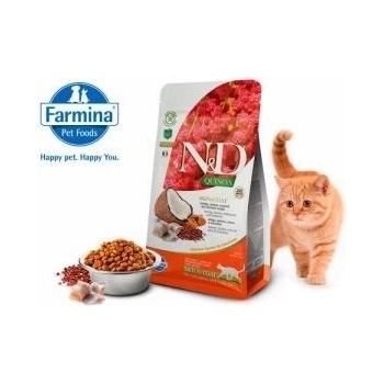N&D QUINOA grain free cat SKIN&COAT Herring 1,5 kg