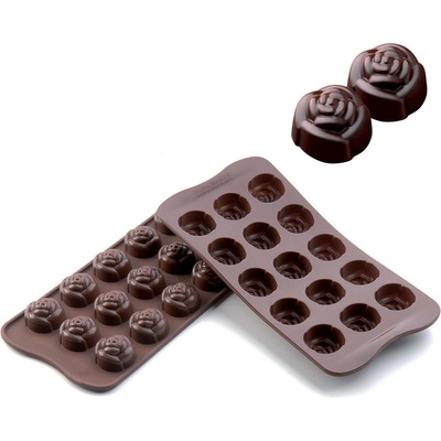 Silikomart Форма за шоколадови бонбони Scg13 Rose силиконова (22.113.77.0065)