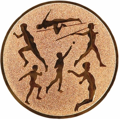 Atletika Emblém Nálepka na trofej Ø 50 mm bronzová