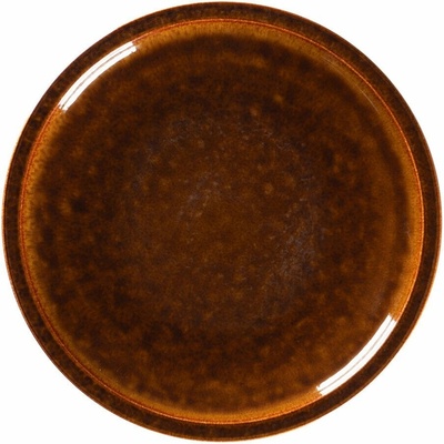 Secret de Gourmet KÁMEN Plochý talíř 16 cm jantarový