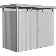 Biohort HighLine H1 jednokrídlové dvere 254 x 134 cm strieborný metalický