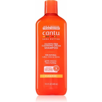 Cantu Shea Butter šampón pre vlnité a kučeravé vlasy 400 ml