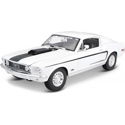 Maisto Ford Mustang GT Cobra Jet 1968 White 1:18