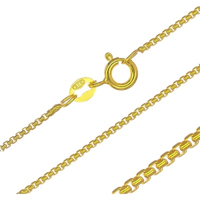 Argento Pozlacený stříbrný řetízek 15365