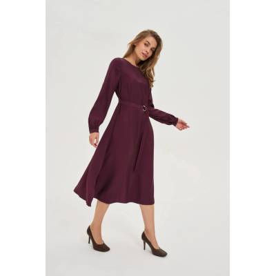 Moodo Бордо миди рокли Moodo Moodo | Cherven | ЖЕНИ | XS