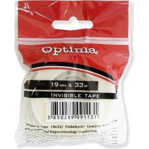 OPTIMA Самозалепваща лента OPTIMA invisible 19mmx33m прозрачна 29052 (29052)