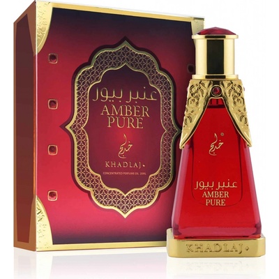 Khadlaj Amber Pure parfumovaný olej unisex 20 ml
