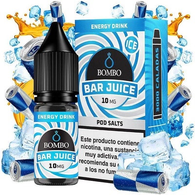 Bombo Bar Juice Energy Drink Ice Nic Salts 10ml