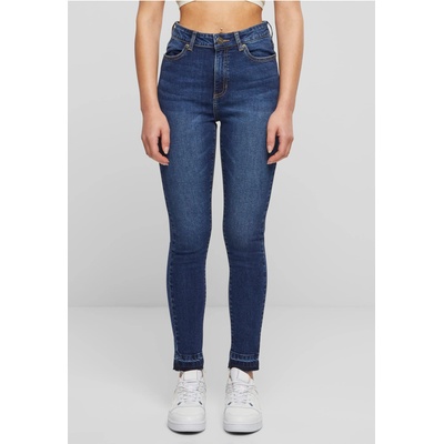 Urban Classics Дамски дънки с висока талия Urban Classics Open Hem darkblue washedUB-TB6865-03641 - Деним Син, размер 27