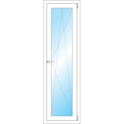 OKNA HNED Plastové okno 45x151 cm bílé otevíravé a sklopné pravé