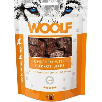 WOOLF Snack WOOLF Classic poch. Chicken with Carrot Bites 100 g