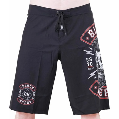 Black heart мъжки къси панталони (бански) black heart - beard skull - ЧЕРВЕН - 12555