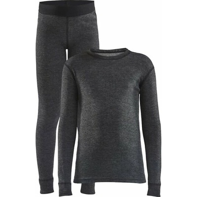 Craft CORE Wool Merino detský set čierna