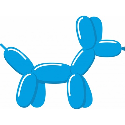 Tvarovací balónek modrý pastel blue