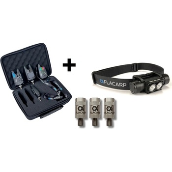 Flacarp Sada signalizátoru Solux + RX8 3+1 + čelovka Flacarp + 3x rychlospojka