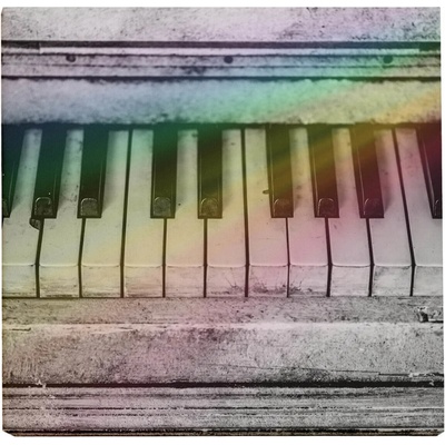 DISK Art Akustický obraz - Piano (60 x 60 x 8)