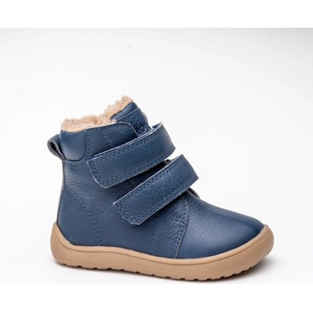 Protetika chlapecké zimní barefoot boty DARYK NAVY, PRO-tex modrá