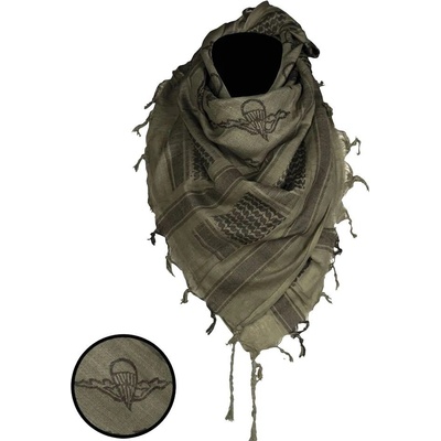 Arafatka Shemag Paratrooper zeleno čierna