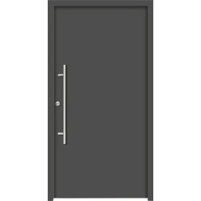 Splendoor Hliníkovo-oceľové vchodové dvere pasívne Apollon 110 x 210 cm L antracit